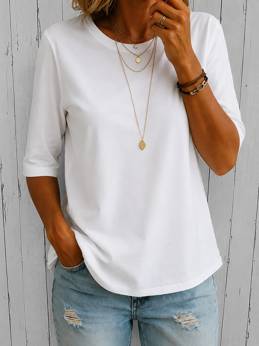 Eleanor | Comfort Coverage Tee with Softly Longer Sleeves