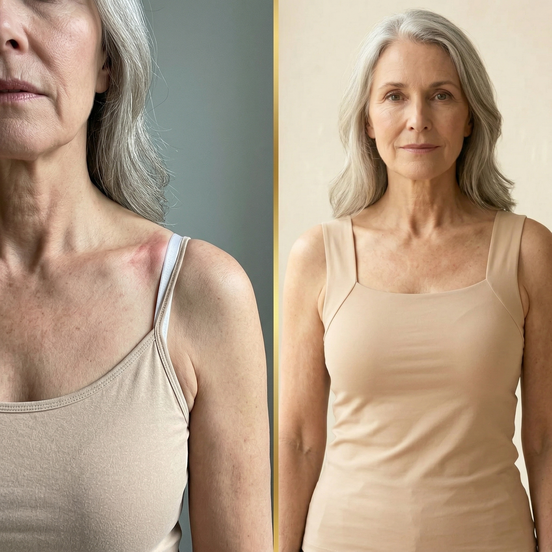 Claire | Square-Neck Tank with Built-In Comfort Bra