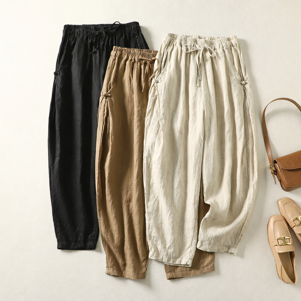 Aurora | Gossamer Linen Pants in Three Timeless Shades